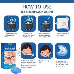 Bruxism Boxing Mouth Guard, protetor bucal para moer os dentes, atualizado guardas noturnos para moer, 2 tamanhos - Image 4