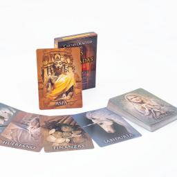 Cartas oracle de vida passada, 44 tarô, versão espanhola, edição de adivinhação, baralho de adivinhação, borad, jogos de jogo, 10.3*7.4cm - Image 2