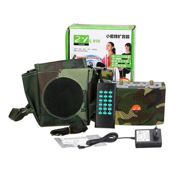 Amplificador Multifuncional Recarregável com Controle Remoto para Caça e Equipamentos de Áudio ao Ar Livre