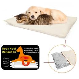 Cobertor macio auto-aquecido para animais, colchão quente para dormir, cães pequenos e médios, cama de caxemira coral, artigos para animais de inverno - Image 6