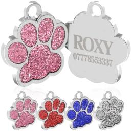 Etiqueta de identificação do cão de estimação do cão do animal de estimação da etiqueta da identificação do filhote de cachorro do gato personalizado - Image 1