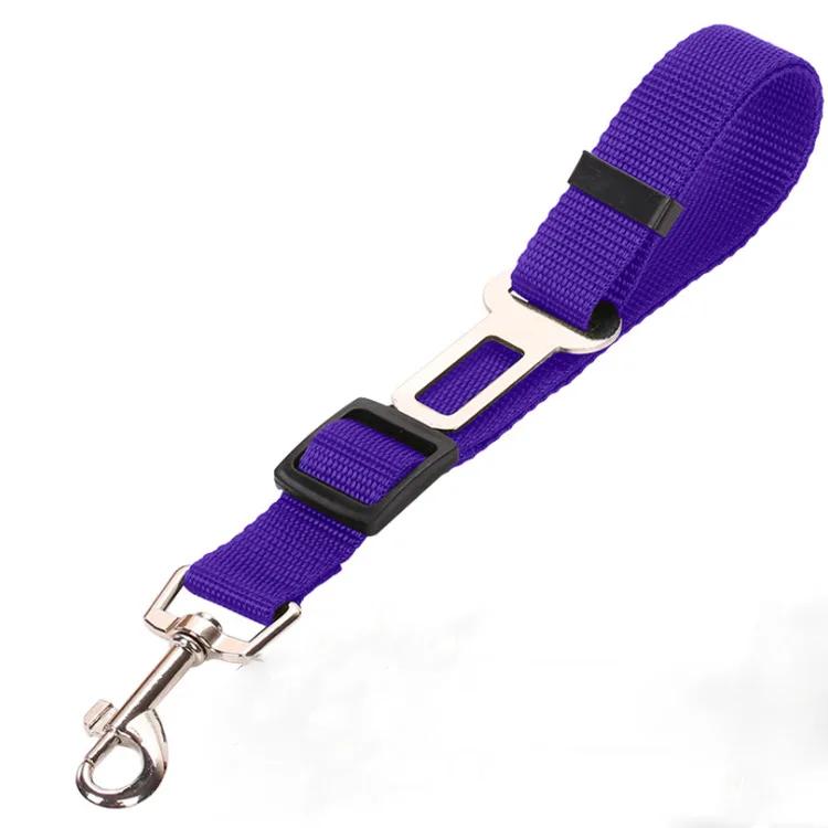 Cinto de segurança para carro, gato, cachorro, ajustável, clipe de viagem, reflexivo, elástico, corda de tração, buldogue francês, acessórios para cães - Image 1