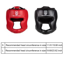 Boxe capacete de proteção, feito de pu, respirável, macio, reutilizável, protetora, para karatê, taekwondo, equipamentos esportivos, vermelho l - Image 6