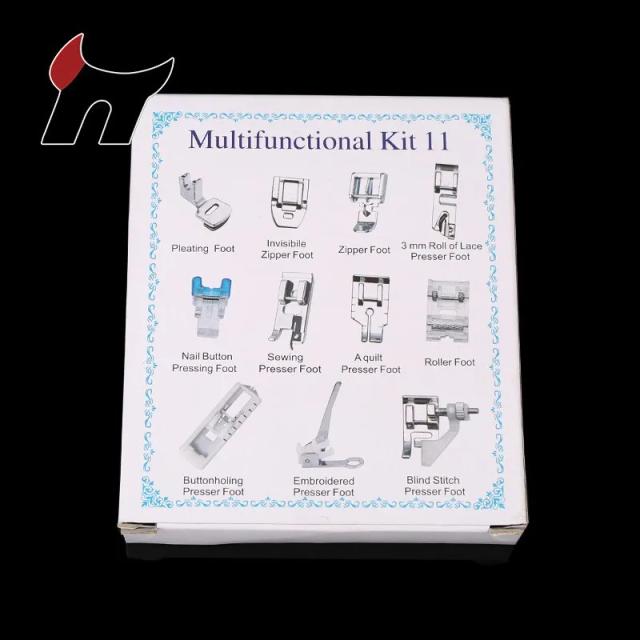 Conjunto de Acessórios para Máquina de Costura: 11/32/52 Peças de Pés Calcadores de Qualidade Premium para Uso Doméstico