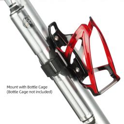 Suporte de suporte de bicicleta, W Hook Loop Strap, Fixação Bike Inflator Stand Rack, 20-28mm Bomba Dia - Image 5