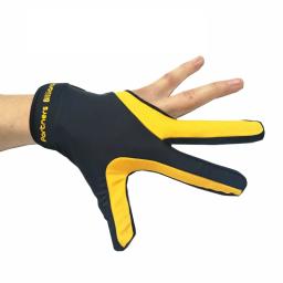 Preto amarelo de alta qualidade snooker esporte jogador bilhar luva produtos - Image 2