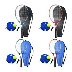 Ténis Treino Rebote Bola com Corda, Auto Prática, Raquete de Tênis Portátil para Parque, Tribunal, Estádio Exercício - Image 1