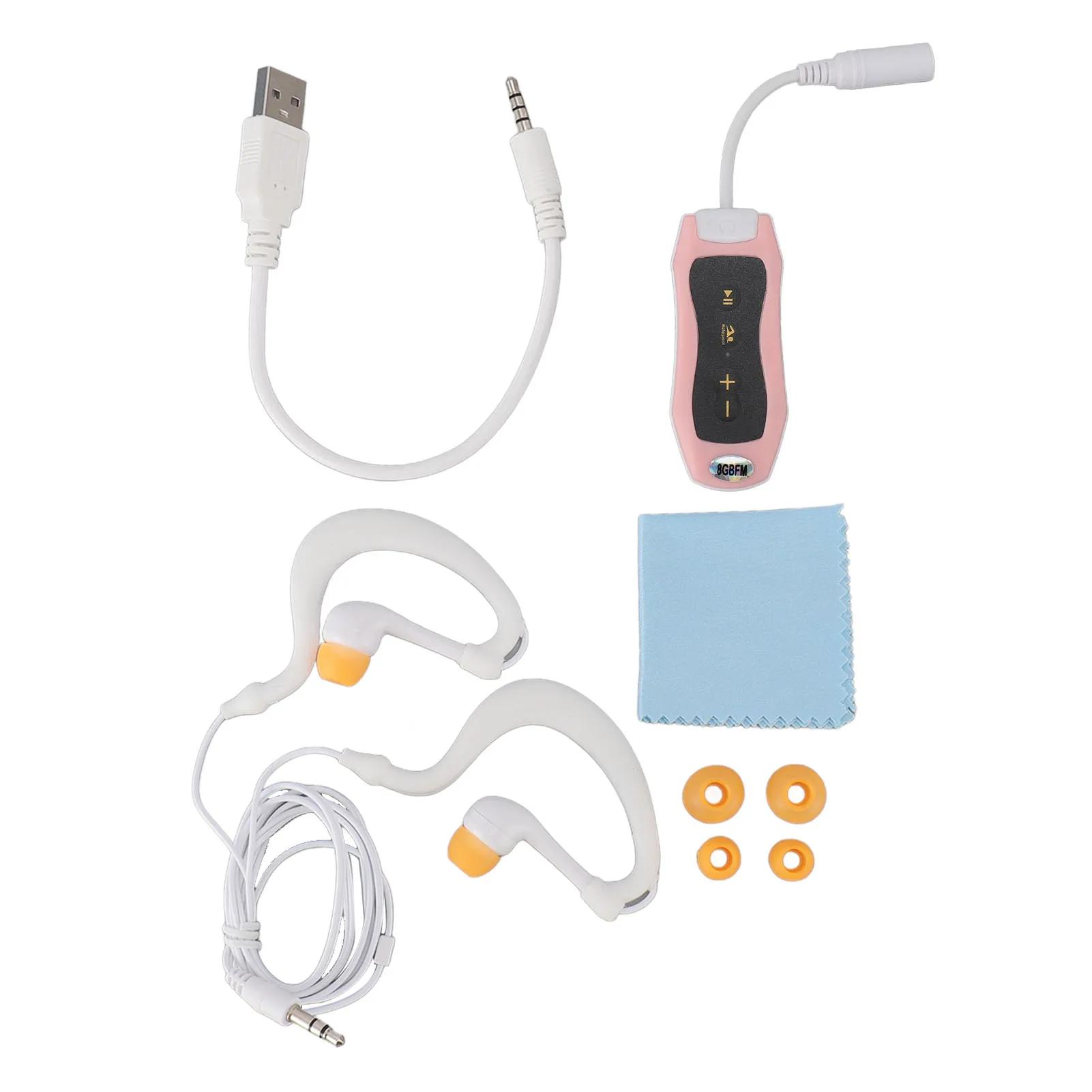 Subaquático MP3 Music Player, À prova d'água, Recarregável, Low Loss, Fone de ouvido para mergulho, Corrida, USB 2.0 - Image 1