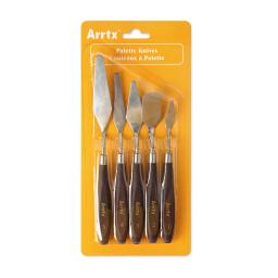 Aço inoxidável facas de pintura, paleta faca, pintura a óleo acessórios, mistura de cores, óleo, lona, acrílico, 5 pcs - Image 5