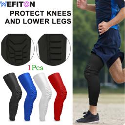 Honeycomb Joelho Compressão Mangas para Adultos, Basketball Pad, Leg Sleeve, Joelho Brace, Protetor, Esportes, 1Pc - Image 1