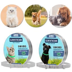 Coleira Luminosa para Pulgas e Tiques para Animais de Estimação, Tamanho Ajustável, Fluorescente, Cães e Gatos, Proteção até 8 Meses - Image 3