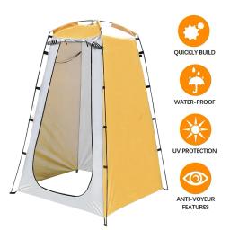 Única Pessoa Portátil Privacidade Chuveiro WC Camping Pop Up Tent Outdoor Vestir Fotografia Folding quarto Tent - Image 1