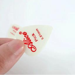Conjunto de 100 palhetas de guitarra, nylon, fluorescente, noite, 0,58mm, 0,71mm, 0,81mm - Image 5