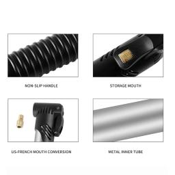 Mini bomba de bicicleta portátil mountain road bicicleta mão bomba ar inflator pneu schrader presta válvula futebol equipamentos infláveis - Image 5