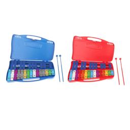 Glockenspiel 25 Note Xilofone Infantil, Instrumento Musical Profissional, Instrumentos de Percussão, Xilofone com Estojo - Image 5