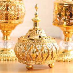 Metal laço esculpido incenso queimador, aromaterapia difusor, artesanato ornamentos, Oriente Médio, ioga, estúdio, decoração de casa - Image 3