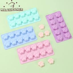 Diy silicone cão gato animal pata pet impressão molde de cozimento reutilizável caseiro cão trata doces biscoito geléia gelo cubo chocolate molde - Image 1