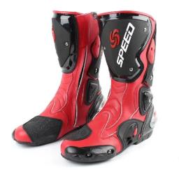 Botas de motocicleta proteção dos pés de alta velocidade pro-biker bota de corrida de velocidade microfibra botas masculinas moto botas de corrida de moto - Image 5