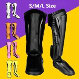 Espessado Muay Thai Leg Protection, Sanda Lutando com os Pés, Proteção de canela, Tornozelo e tornozelo, Equipamento de proteção - Image 1
