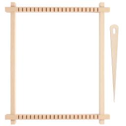 Kit de tecelagem de madeira com agulha grande, tear de tricô manual, conjunto de tear tecido DIY, tear de tecelagem multi-artesanato, novo - Image 1