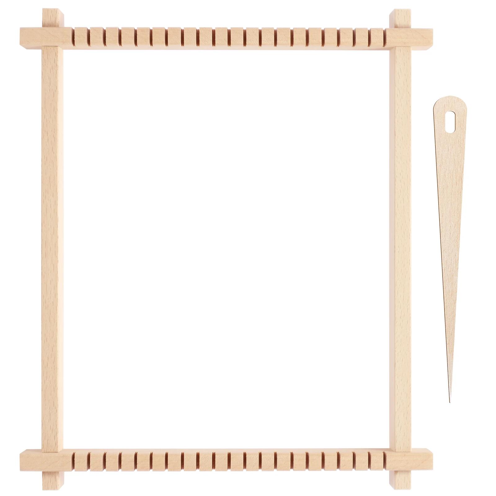 Kit de tecelagem de madeira com agulha grande, tear de tricô manual, conjunto de tear tecido DIY, tear de tecelagem multi-artesanato, novo - Image 1