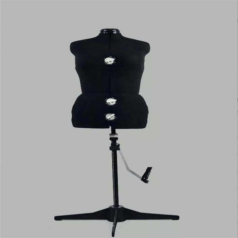 Manequim de pano feminino de costura completa para alfaiate, Body Design, Busto Vestido Forma Stand, Base de Metal, Display ajustável, E218, 2023 - Image 1