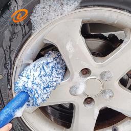 Escova De Limpeza De Microfibra De Pelúcia Ferramentas De Manutenção Escova Para Aro De Pneu, Cubo De Roda, Beleza, Lavagem De Carro, Suprimentos - Image 1