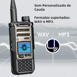 Quansheng TK11 8 Walkie Talkie Rádio Bidirecional Portátil Longo Alcance 10W Transceptor Ham Amador CB Receptor de Ondas Curtas AM FM NOAA - Image 6