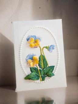 3D rosas bordado kit com moldura, aro e bordado acessórios, artesanato decoração, presente dos namorados - Image 3