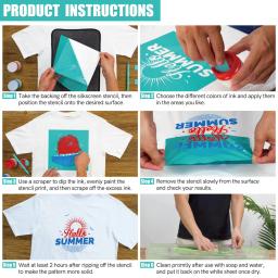 Feliz outono inverno feriados reutilizáveis auto-adesivo estêncil de tela de seda para argila de polímero diy camiseta jóias artesanato decoração de casa - Image 2