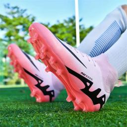 Tênis de treinamento de futebol masculino, tênis de futebol, chuteiras ultraleves, esporte ao ar livre, botas de futebol antiderrapantes, qualidade superior, atacado, FG, TF - Image 1