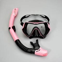 Máscara de mergulho profissional de silicone para homens e mulheres, óculos de natação à prova d'água UV, equipamento de snorkel, adultos - Image 3