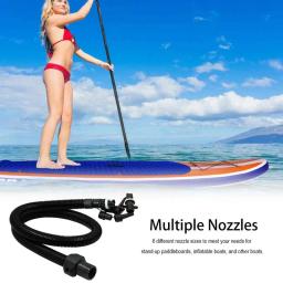 Tubo De Extensão De Bomba Inflável Kit De Mangueira De Ar, SUPs Tubo De Inflação Com 6 Bicos Para Piscina De Esportes Aquáticos Jangada De Caiaque - Image 5