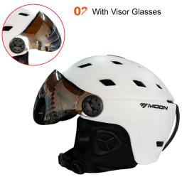 LUA-capacete de esqui com óculos integralmente moldados, PC e EPS, alta qualidade, esportes ao ar livre, esqui snowboard e skate - Image 5