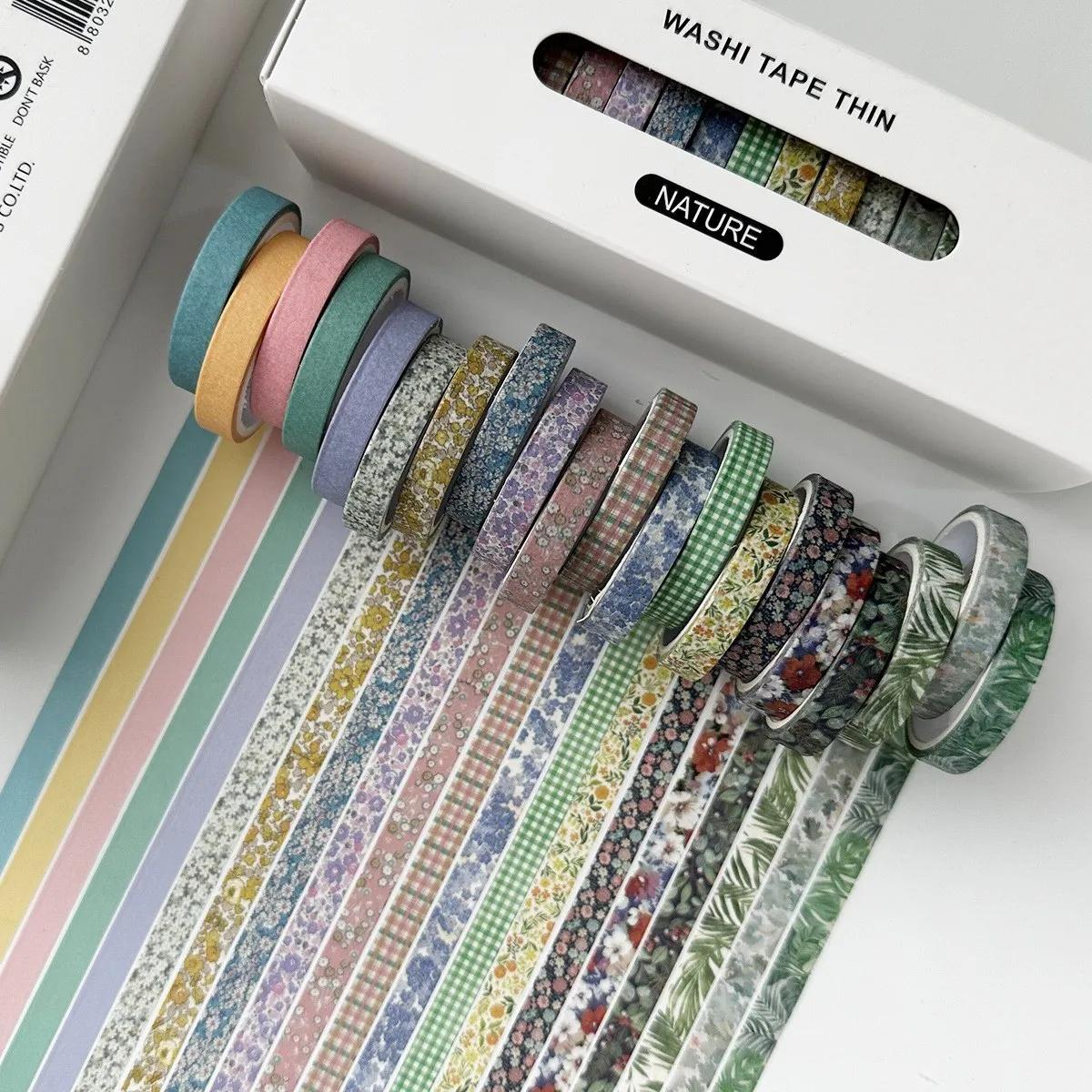 Conjunto de fitas Washi vintage, Scrapbooking DIY Journal Papelaria, Fitas Mascaradas, Art Supplies Deco, Etiqueta do presente, 20 pcs - Image 1