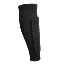 1 pçs caneleiras de futebol favo mel respirável joelheiras equipamentos esportivos proteção ciclismo montanhismo basquete preto u1x4 - Image 1