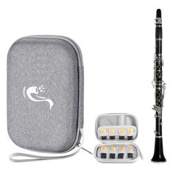 Clarinete Reed Case com Mesh Pocket, impermeável rígido EVA Bag, Sax Alto Carrying, Caixa de armazenamento para saxofone - Image 2