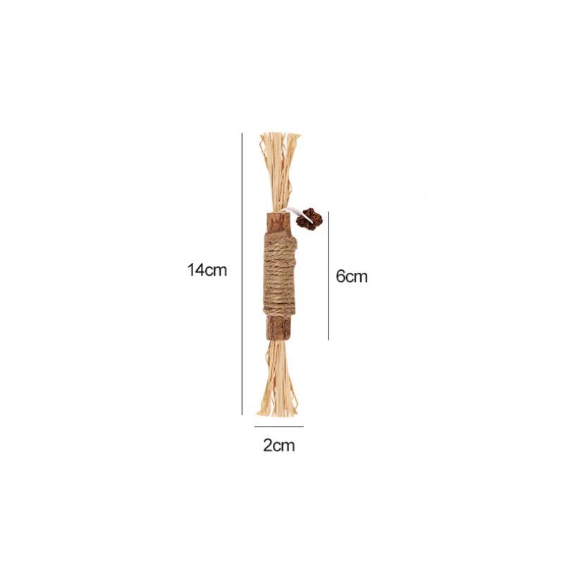 Raffia Chew Toy para Gatos, Silvervine Mastigar Vara, Kitty Polygonum, Grama, Pet Supplies, 1 Pc, Brinquedo De Mordida Do Gato, Limpeza De Dentes - Image 1