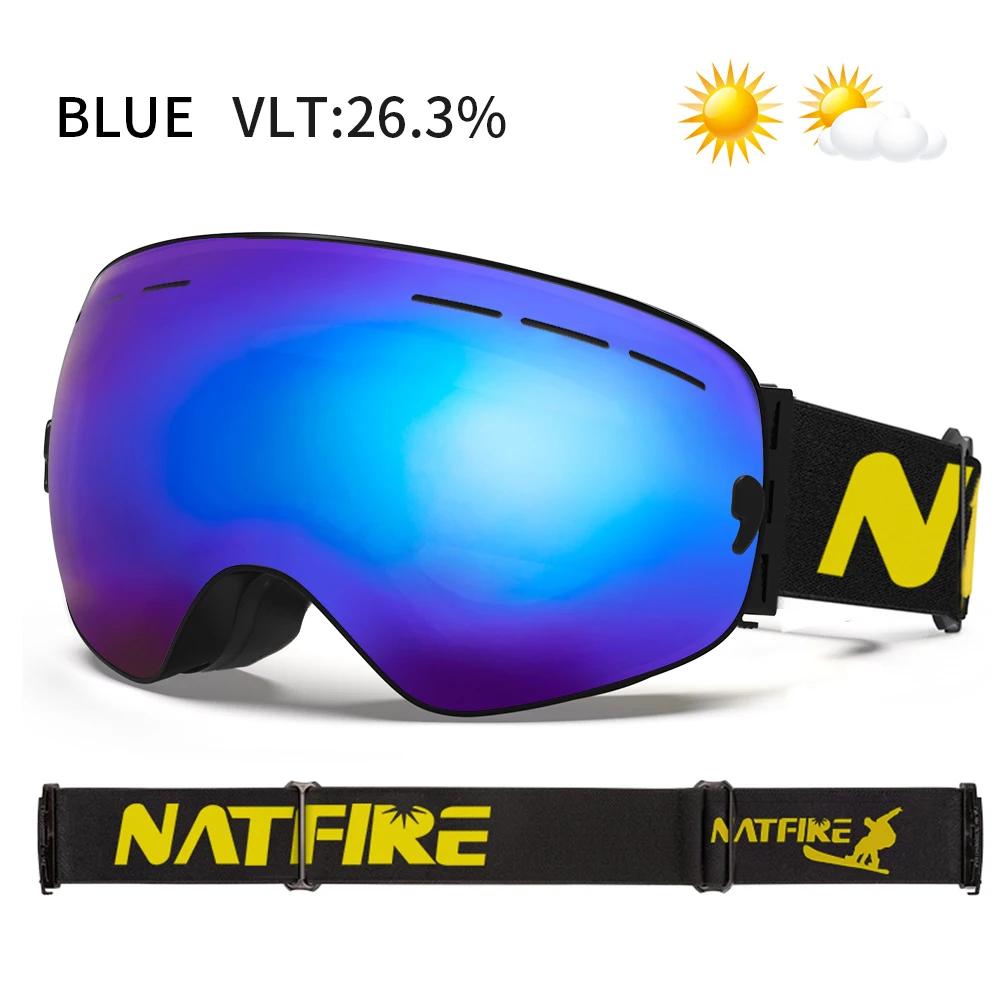 Esportes ao ar livre óculos de esqui proteção uv400 máscara de esqui masculino feminino anti-nevoeiro grande rosto óculos de neve snowboard esqui eyewear - Image 1