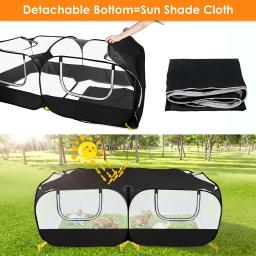 Portátil dobrável pet tenda, cercadinho, canil, transparente, cerca respirável, grande abrigo para gato, cão, cachorro, gatinho, interior, ao ar livre - Image 5