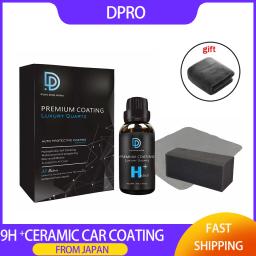 Dpro cerâmica revestimento de carro 9h vidro líquido nano cerâmica carro detalhando pintura cuidados à prova dwaterproof água hidrofóbico anti-risco polonês kit - Image 1