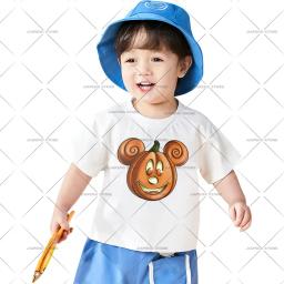 Vinil de transferência de calor adesivos para crianças, bruxa, minnie, morcego, mickey mouse impressão, roupas de bebê, fantasma, halloween - Image 3