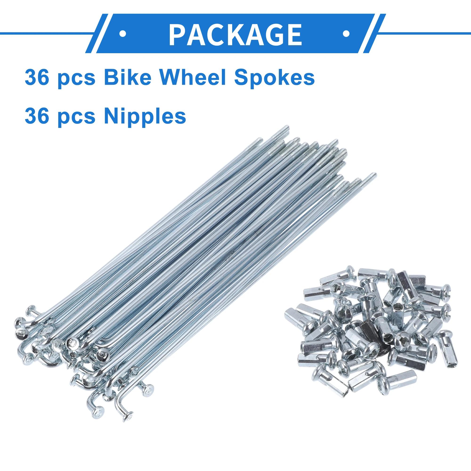 X autohaux raios de bicicleta 12g 125/134/136/155/160/170/175mm comprimento raios de roda de bicicleta aço carbono galvanizado tom de prata mamilo - Image 1