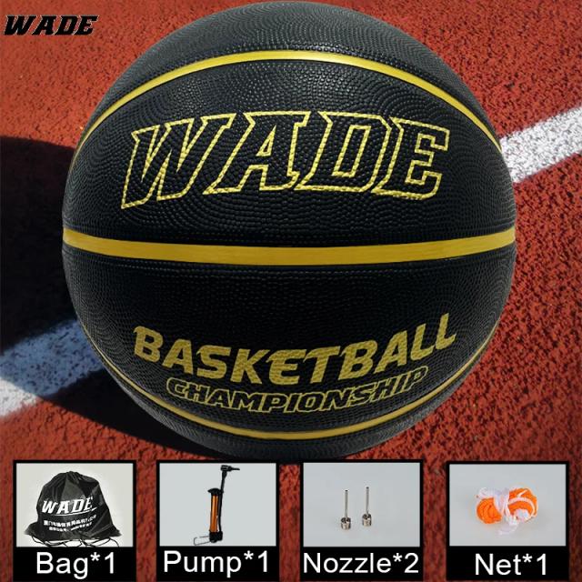 Bola de basquete WADE tamanho 7: Original e resistente para crianças e adultos, ideal para treinamento ao ar livre