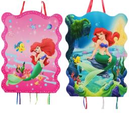 Disney-Pequena Sereia Ariel Princesa Festa Pinata, Suprimentos para Crianças, Festa de Aniversário das Meninas, Decoração Pinata, 1Pc por lote - Image 1