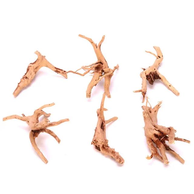 Paisagismo de Madeira para Aquários: Ornamento Natural com Raiz de Cuco e Tronco para Tanques de Peixes - 1 Peça