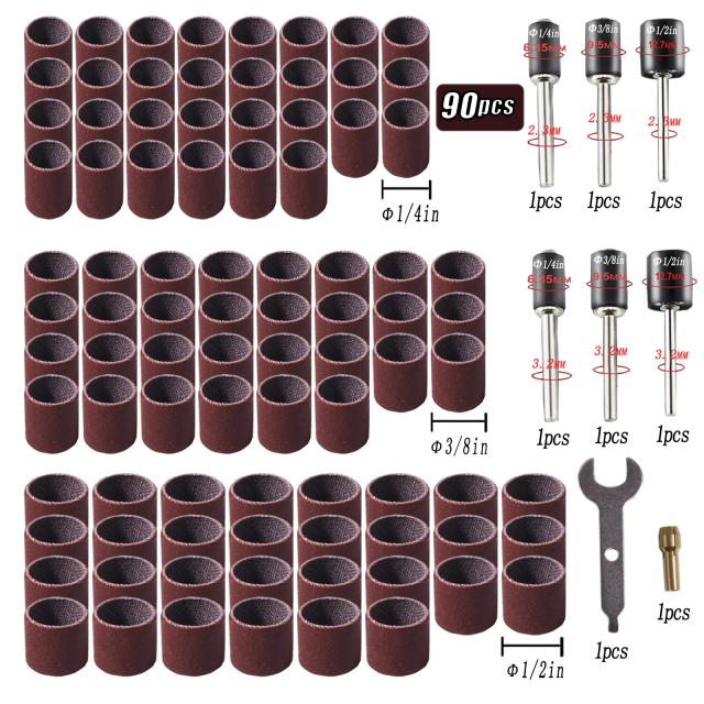 Kit Completo de 98 Peças para Lixar Baterias e Acessórios de Carpintaria com Dremel e Ferramentas Rotativas