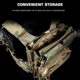 Avançado Painel Tático Mochila, Transportadora de Placa, Bolsa, Caça, Airsoft Vest, Acessórios para LV-119, Assalto Vest - Image 3
