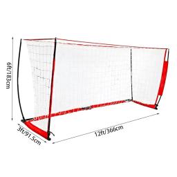 Portable Folding Football Gate Gol Net, Soccer Gate, Futebol Treinamento, Prática Net, Post, Alta Qualidade, 12x6ft - Image 5