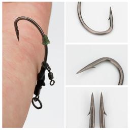 Hirisi 4 pçs ronnie rig carpa gancho de pesca combinação mar pesca bola flutuante tipo isca grupo pesca acessórios - Image 4